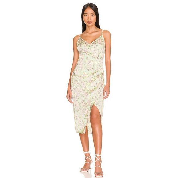 BCBGeneration Women's Strappy Y2K Midi Wrap Dress Whimsical Fairy Feminine Small - Picture 3 of 13